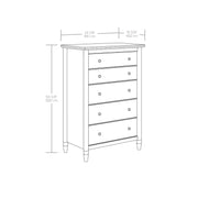 My Texas House 437428 Monroe 5-Drawer Dresser, Brushed Oak Finish
