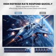Raywego 24 Inch Curved Computer Monitor, FHD 1080P, 100Hz Refresh Rate, HDMI & VGA Ports, Eye Care Technology, Q240B13