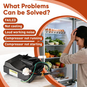 Cudnt WR49X10283 Compressor Inverter Control Board for GE Refrigerators, Black