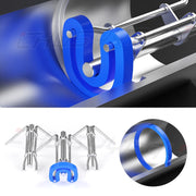 Nobrand Hydraulic Seal Installation Tools Kit, 3 Pack Small Medium Large Sizes, Stainless Steel and Plastic, for Cylinder Piston Repair KJ00019-SYY