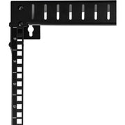 StarTech 15U Wall Mount Server Rack, 2-Post Open Frame, 19in Width, 12in Depth, Heavy Duty, Black, RK15WALLO