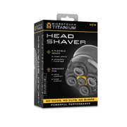 MicroTouch MTTTBHS Men's Titanium Head Shaver, 5 Flexible Heads, Ultra Comfort, Black