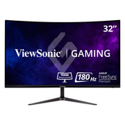 ViewSonic VX3218-PC-MHD 32-Inch Curved Gaming Monitor, Full HD 1080p, 180Hz Refresh Rate, 1ms Response Time, AMD FreeSync Premium, HDMI and DisplayPort