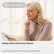 ZenoWell Luna Wearable Vagus Nerve Stimulator for Migraine Relief, Sleep Aid, Anxiety Reduction, 4 Modes, Silver