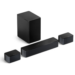 Ultimea Poseidon D50 5.1 Virtual Surround Sound Bar System, 320W, Adjustable Surround and Bass, Bluetooth, Black