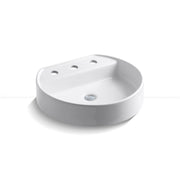 KOHLER Chord Wading Pool Vitreous China Vessel Sink in White-K-2331-8-0