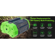 BOTKK BA2800T 5.0Ah 56V Lithium Power Tool Battery with Fuel Gauge, 5000mAh Capacity, Compatible with Ego Power Tools