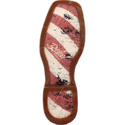 Durango DB5554 Rebel Patriotic Flag Western Boots for Men - Brown - 10W