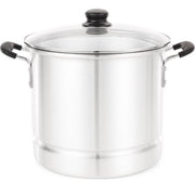 IMUSA MEXICANA-416 Cool-touch Steamer with Glass Lid, 16-quart.