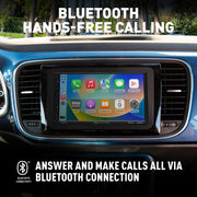 BOSS Audio Systems BE7ACP Elite CarPlay & Android Auto Double Din Car Radio with 7