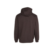 Carhartt Script Graphic Hoodie, Long Sleeve, Dark Sepia Heather with Red Accents, XL