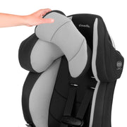 Evenflo Chase Plus 2-in-1 Booster Car Seat, Convertible 5-Point Harness to High-Back Booster, Geneva Pink