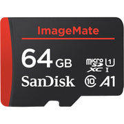 Sandisk SDSQUAR-064G-AW6KF 64GB Imagemate Microsdxc Uhs-1 Memory Card With Adapter