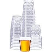 Comfy Package 5 oz Clear Disposable Shot Glasses, Hard Food-Grade Plastic, 100 Count, 112988