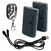 ActionHeat AH-SK-3V-W-L-XL Wool 3.7V Rechargeable Heated Socks 2.0 with Remote, L/XL