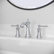 Signature Hardware Beasley Widespread Bathroom Faucet with Dual Lever Handles, Brushed Nickel, 1.2 GPM, Pop-Up Drain Assembly