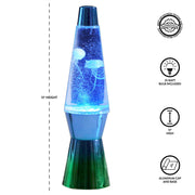 Urban Shop WK641478 Jellyfish Motion Lamp, 13 in, Blue and Green Ombre, USB Powered, Incandescent Bulb