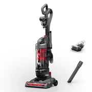 Hoover Rewind Pet Bagless Upright Vacuum Cleaner, Automatic Cord Rewind, Turbo Tool for Pet Hair, Multi-Surface Cleaning, Gray and Red, UH77410V
