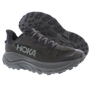 Hoka 1168718-Bckt Challenger 8 Trail Running Shoes for Men - Black/Orbit - 11W