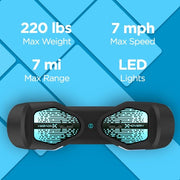 Hover-1 DSA-STR2-BLK Allstar 2.0 Hoverboard, Black