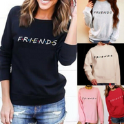 Goocheer Women Letter Print Hoodies Pullover Gray M