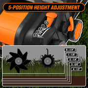 WEN Electric Dethatcher and Scarifier, 16-Inch, 15-Amp, 2-in-1 with Detachable Collection Bag, Black, DT1516