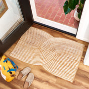 VCNY Home BD6-ARU-2745-WM Beautiful Natural Braided Jute Indoor Scatter Rug, Off-White, 27 x 45 in