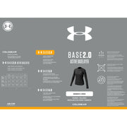 Under Armour Base 2.0 Crew Long-Sleeve Shirt for Ladies - L