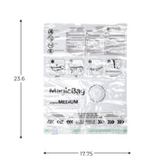 MagicBag Variety Pack Vacuum Storage Bags, 10 Pack Flat Compression Bags with Airtight Seal and IonicSeal Ultrasonic Valve Technology, Clear