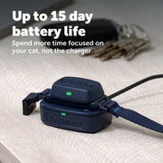 PetSafe GPS Cat Tracker, Live GPS Tracking with Breakaway Safety Collar, Waterproof Blue, Up to 15-Day Battery Life, PTK00-18271