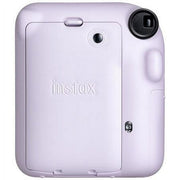 Fujifilm Instax Mini 12 Instant Film Camera Holiday Bundle, Pastel Blue, Includes 10-Pack Film, Photo Album, Tote Bag, Sticker Sheet, AA Batteries