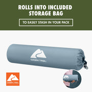 Ozark Trail Self-Inflating Large Rectangular Sleeping Pad, R-Value 5.0, PVC-Free TPU, Foam Core, 78 in x 25 in x 2 in