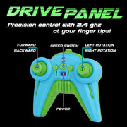 USA Toyz 2025 High-Speed Drift Racing RC Car, Blue, 1:16 Scale, 2.4GHz Remote, LED Headlights, USB Rechargeable