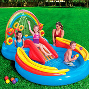 Intex, 57453EP, Rainbow Ring Inflatable Play Center, Ages 2+