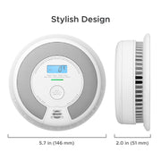 X-Sense SC07 Smoke & Carbon Monoxide Alarm Combo, 10-Year Sealed Lithium Battery, Photoelectric Sensor, White