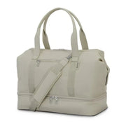 Samsonite Drop-Bottom Weekender Duffel with Detachable Strap, Limestone Grey - Lightweight