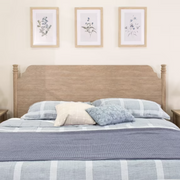 My Texas House King Platform Bed, Brushed Oak Finish BOX 1