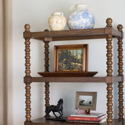 The Pioneer Woman Harper Decorative Tray, Rustic Brown Wood Rectangle with Beaded Rim, 18.7 x 12.4 in