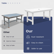SERWALL Outdoor Dining Table, 67