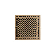 Signature Hardware HV-1016-1010-AB Brass Wall Pre-Drilled Register w/Damper - 10