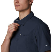 Columbia Men's Slack Tide Camp Shirt, Omni-Shade Sun Protection, Collegiate Navy, Big and Tall, 3X, 157705