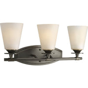 Progress Lighting P3248-77 3-Light Bath Bracket, Forged Bronze