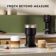 Nespresso Aeroccino XL Milk Frother, Black, Electric, 13.5oz Capacity, Dishwasher Safe, 550W, Three Styles of Milk Froth