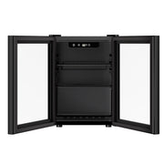 Simzlife Beverage Refrigerator, 68 Can Capacity, 1.9 Cu.ft Cooler with Reversible Glass Door, Removable Chrome Shelves, Digital Temperature Control, Black, JC-48UEL-F