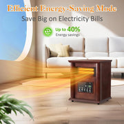 KONWIN PRO CHOICE 1500W Smart WiFi Space Heater Energy-Efficient Heating with Remote & App Control