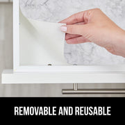 Gorilla Grip DripGuard Shelf Liner, Non Adhesive, Slip Resistant, BPA Free Tear-Resistant Vinyl, Marble, 12 in x 120 in