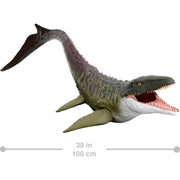 Mattel Jurassic World Rebirth Super Colossal Mosasaurus Action Figure, 37-Inch, Movie-Accurate, Posable Joints, Swallow Feature