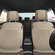 Genuine Dickies 43974WDI 3-Piece Tan Peterson Seat Covers - Luxurious Vegan Leather, Universal Fit, Airbag Safe