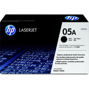 HP CE505A 05A Black Original LaserJet Toner Cartridge, 2,300 pages