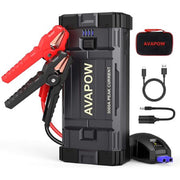 AVAPOW Portable 3000 Amp 23800mAh 12V Battery Jump Starter with USB QC 3.0/LED Light